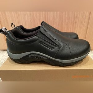 Merrell Boys Black Jungle Moc Slip-On Loafers